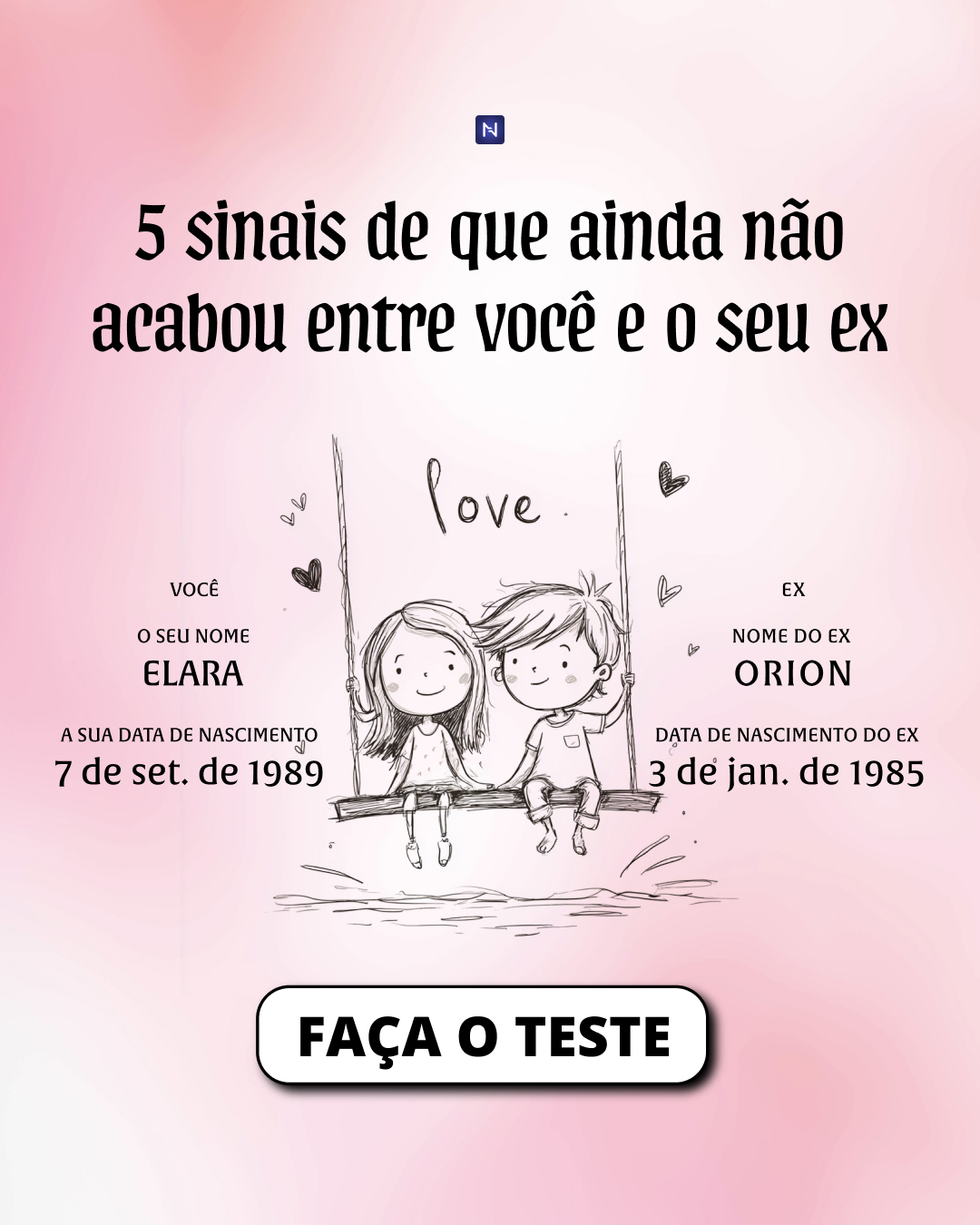 Nebula: Does my ex returns? Facebook ad