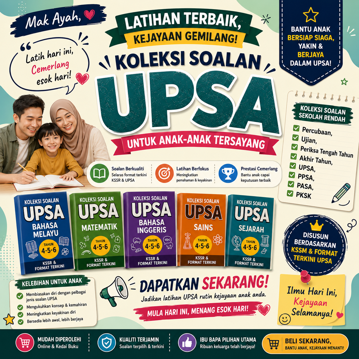 RPH Sekolah Rendah Facebook ad: Bantu Anak Skor Cemerlang