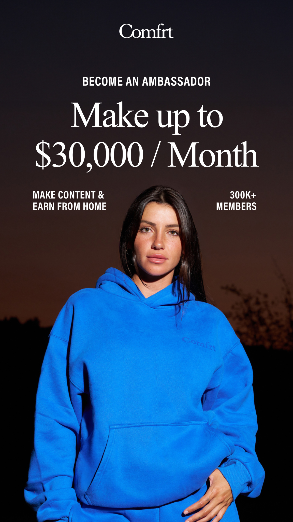 Comfrt Facebook ad