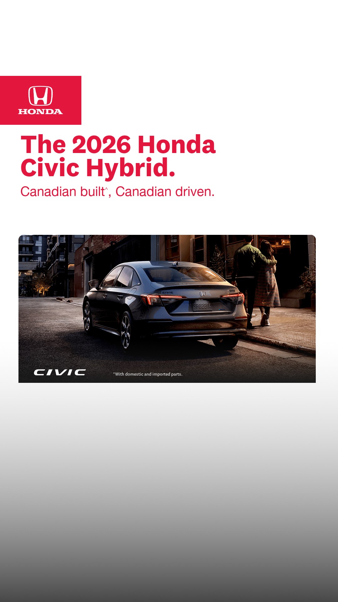 Honda Canada Facebook ad