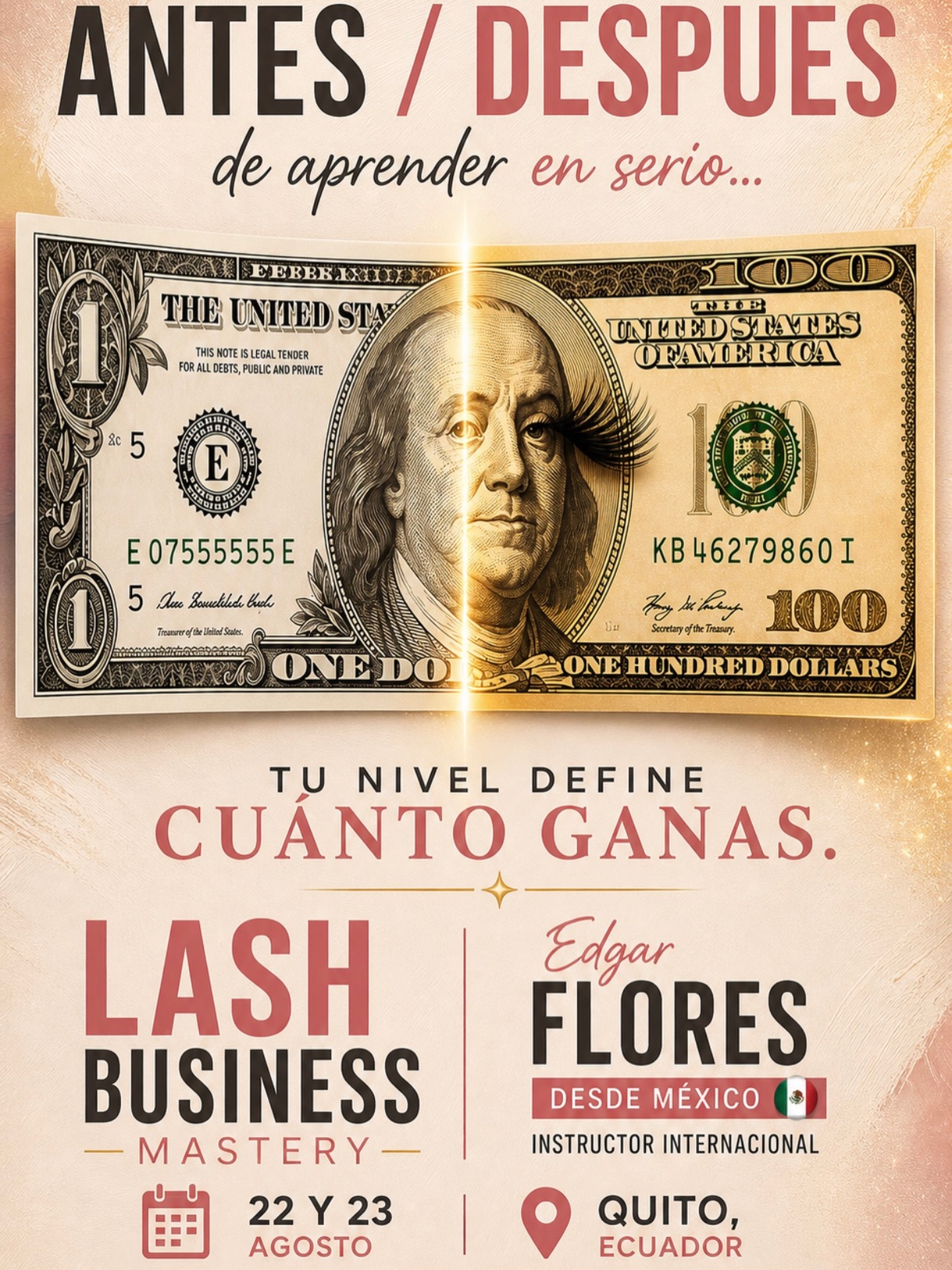 La FLAKA Valencia Facebook ad: Hay lashistas que sobreviven…y otras que deciden crecer…