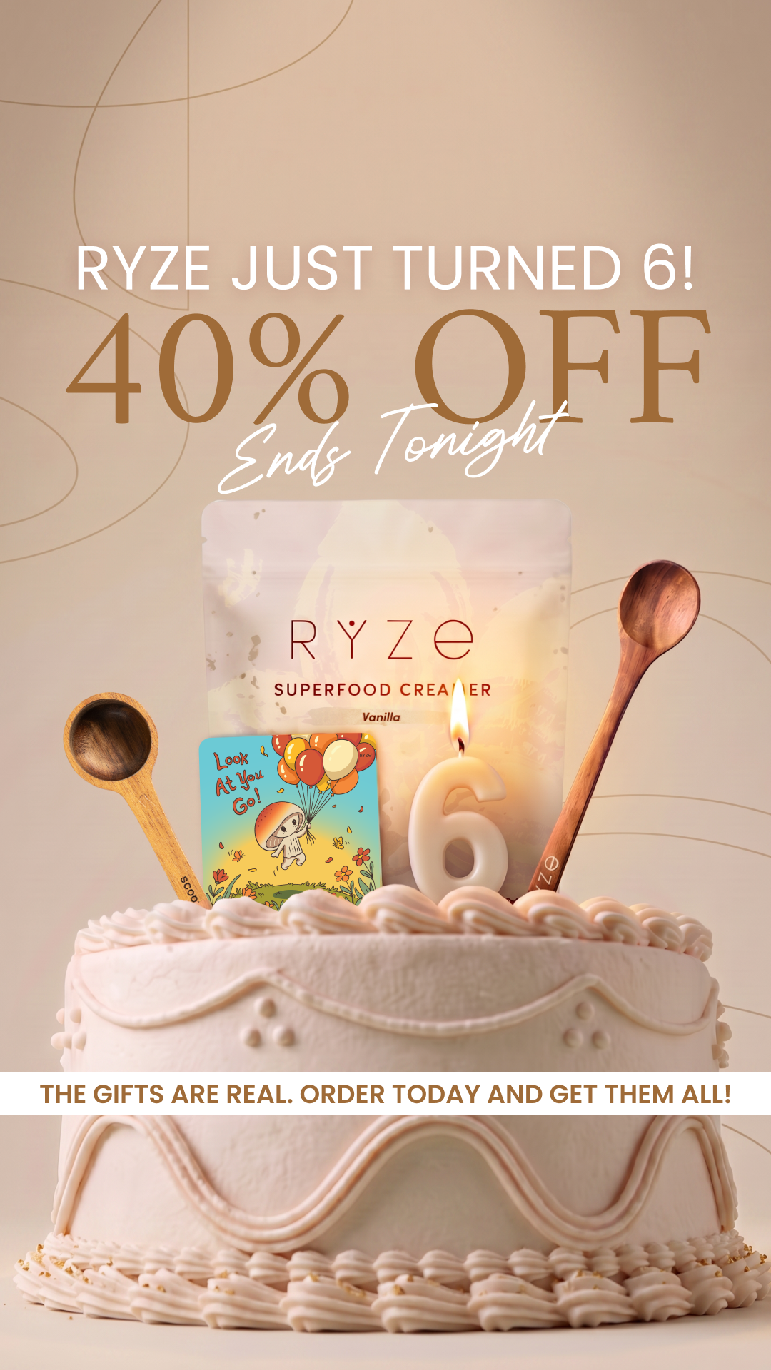 RYZE Superfoods Facebook ad