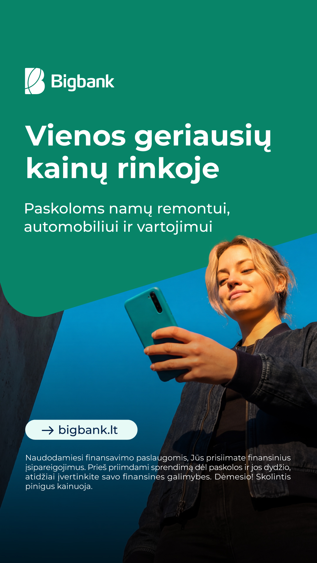 Bigbank Lietuva Facebook ad