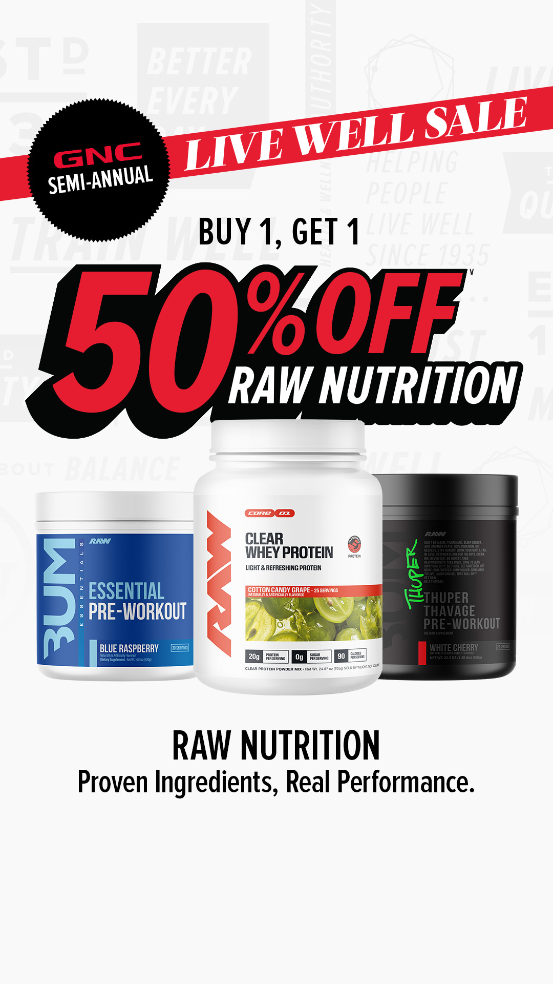 GNC Live Well Facebook ad