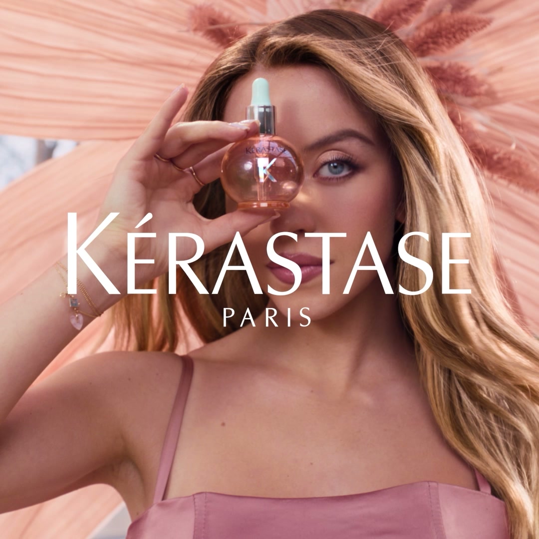 Kérastase Facebook ad: Kérastase Gloss Absolu Glaze Drops Anti-Frizz Hair…