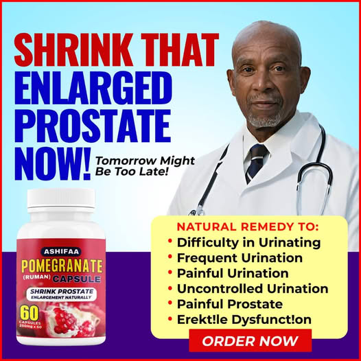 Sacred Remedy Facebook ad: END URINATION PAINS AND PROSTATE ENLARGEMENT!