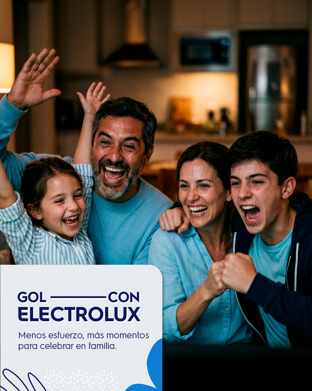 Electrolux Facebook ad: Con Electrolux, transformá la rutina en más momentos…