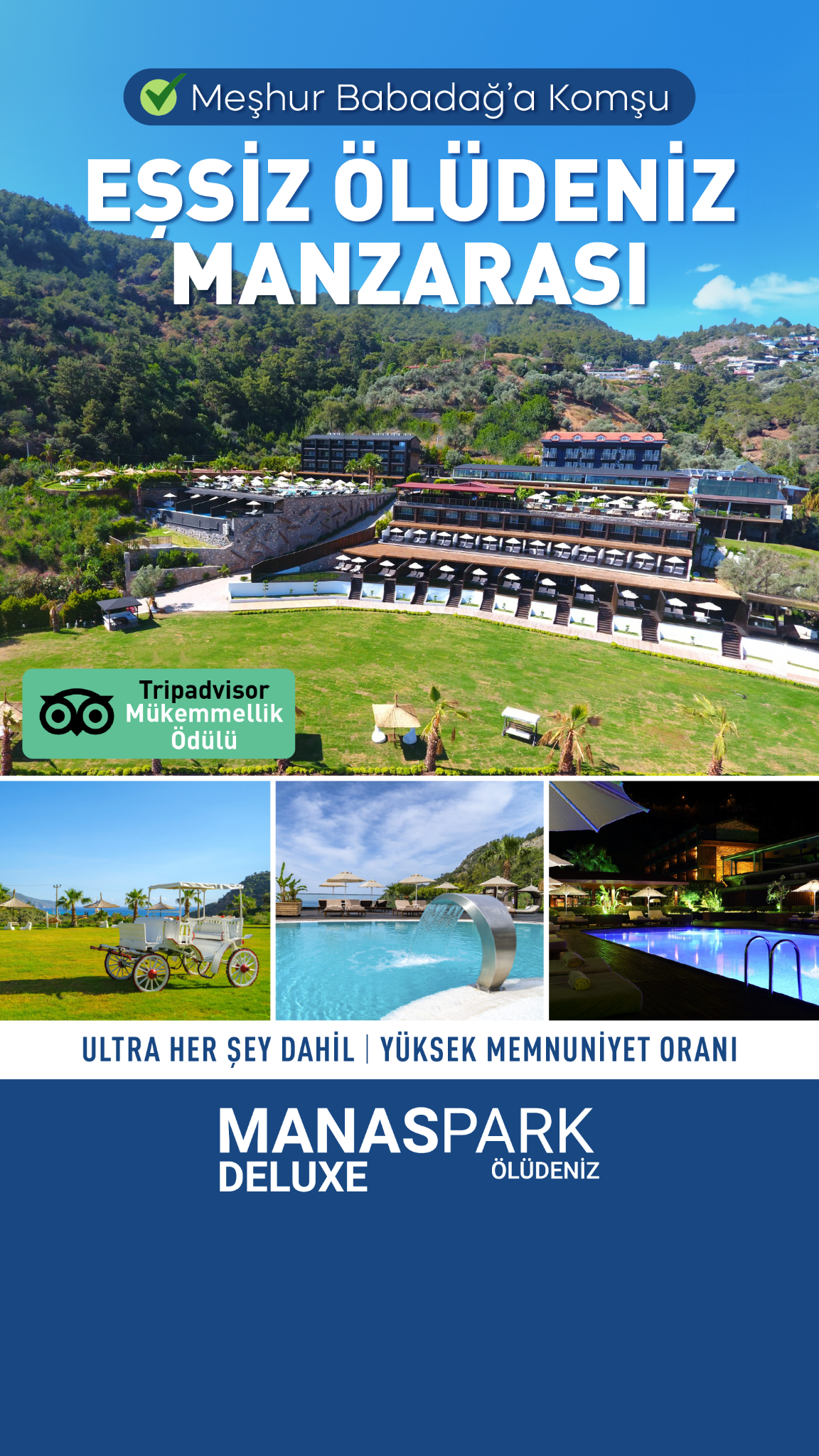 Manas Park Deluxe Ölüdeniz Facebook ad from Feb 5, 2026