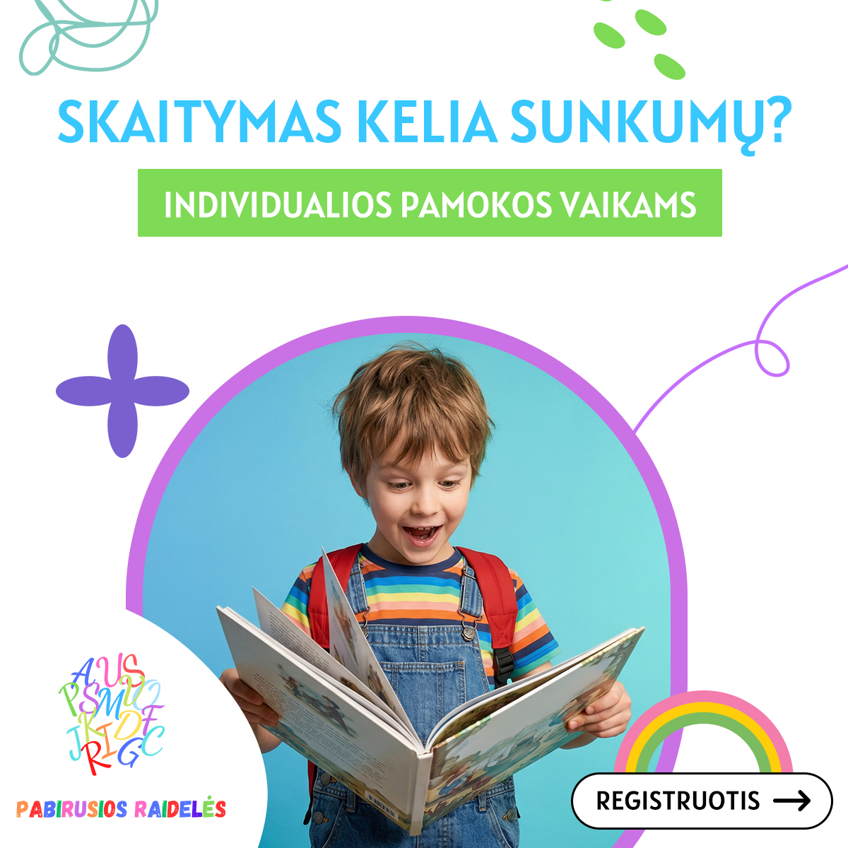 Pabirusios Raidelės Facebook ad