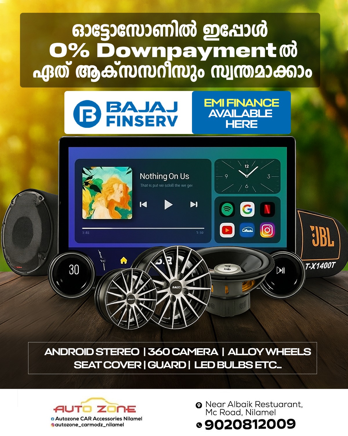Autozone CAR Accessories Nilamel Facebook ad: ഓട്ടോസോണിൽ നിന്നും നിങ്ങളുടെ കാറിനായുള്ള സ്റ്റൈലിഷ്…