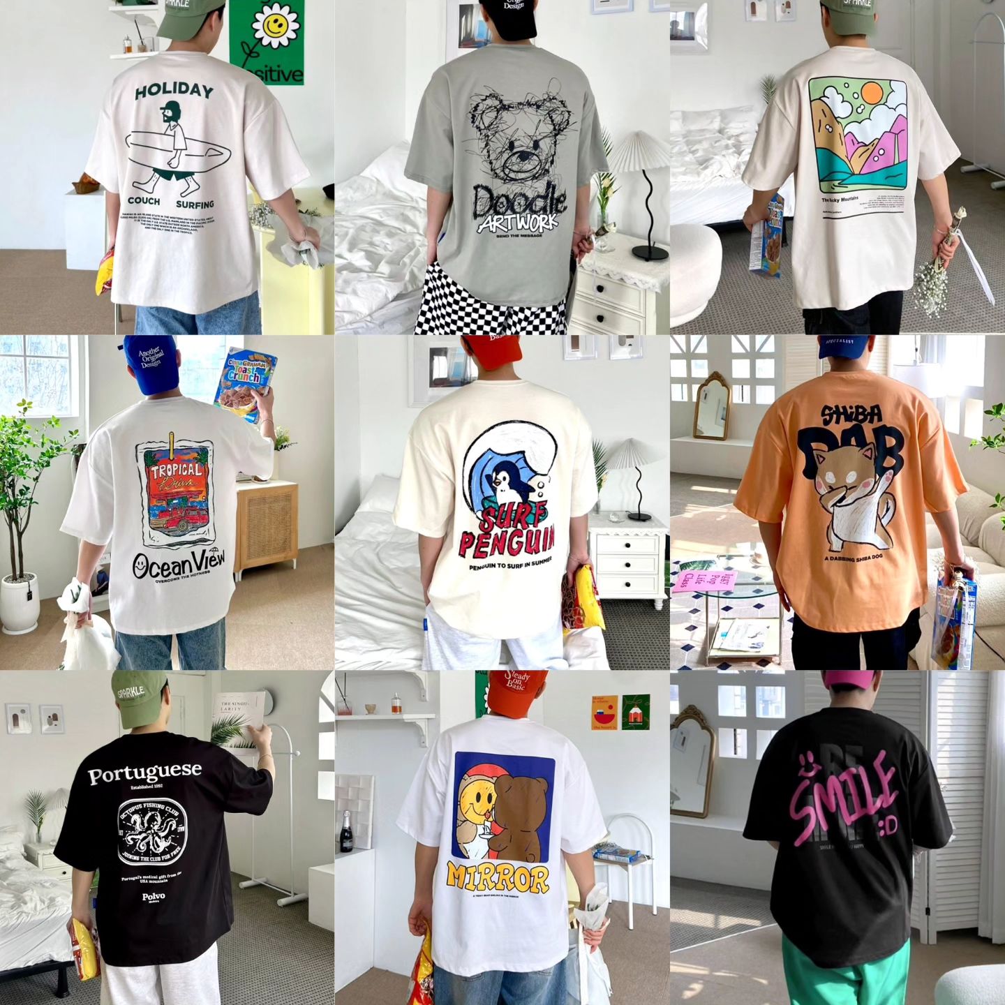compactfit_ Facebook ad: 19900원, 재주문 폭발하는 오버핏 반팔