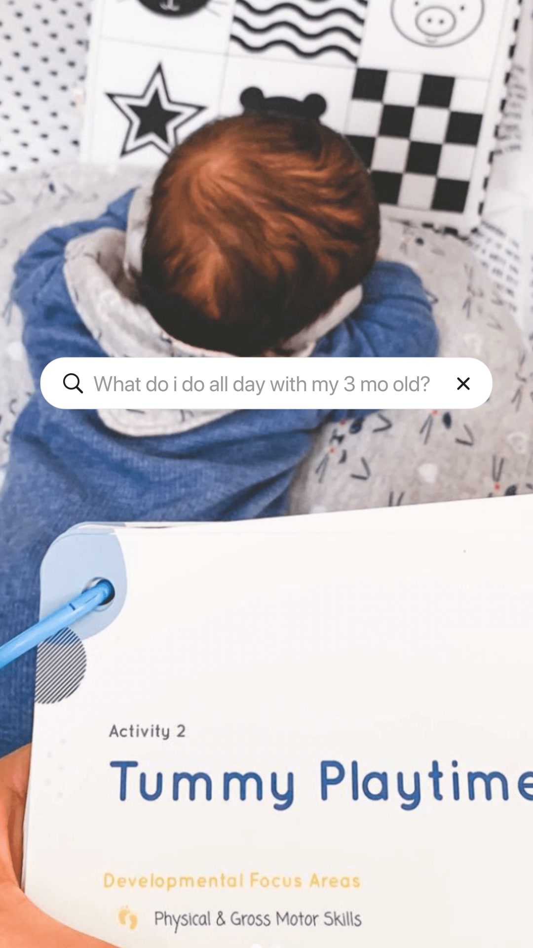 Curious Baby Facebook ad: What to do all day with your baby