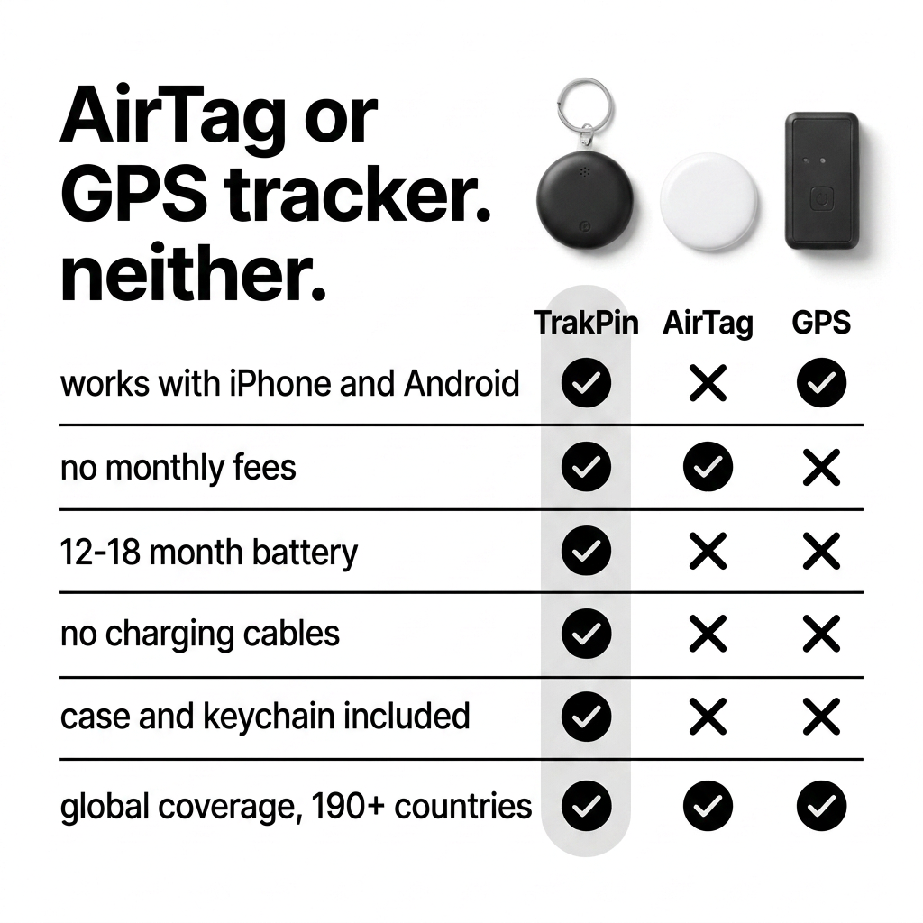 TrakPin Facebook ad: No Monthly Fees. Ever.