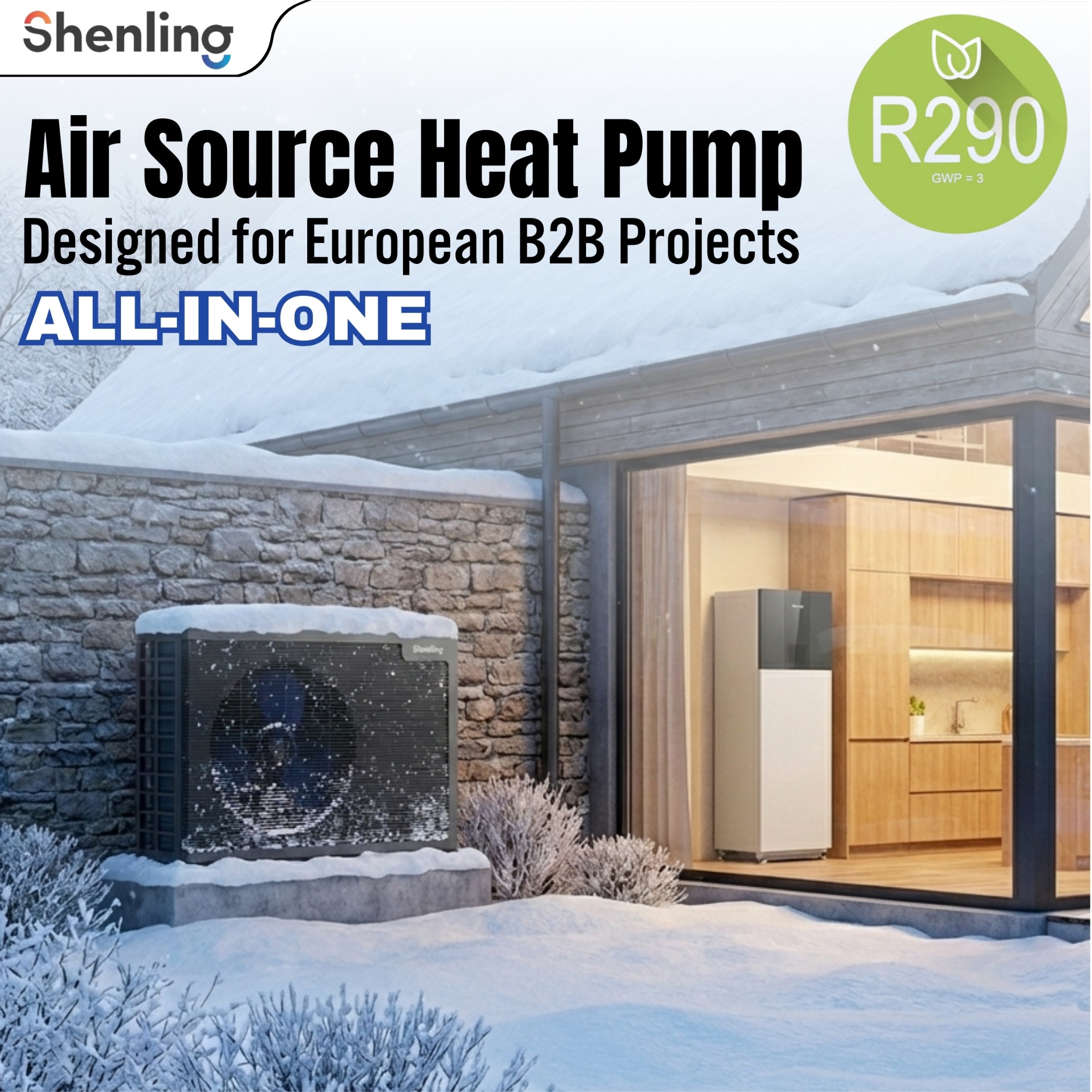 Shenling Facebook ad: R290 Residential Heat Pump For Wholesale