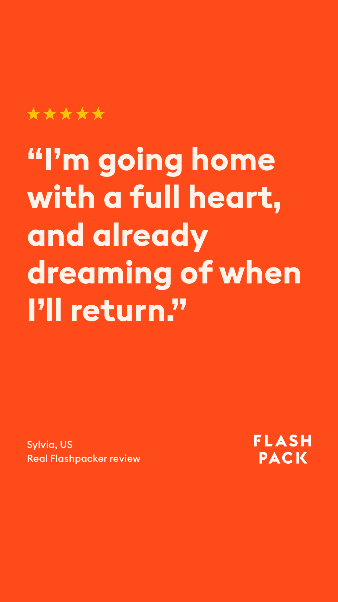 Flash Pack Facebook ad