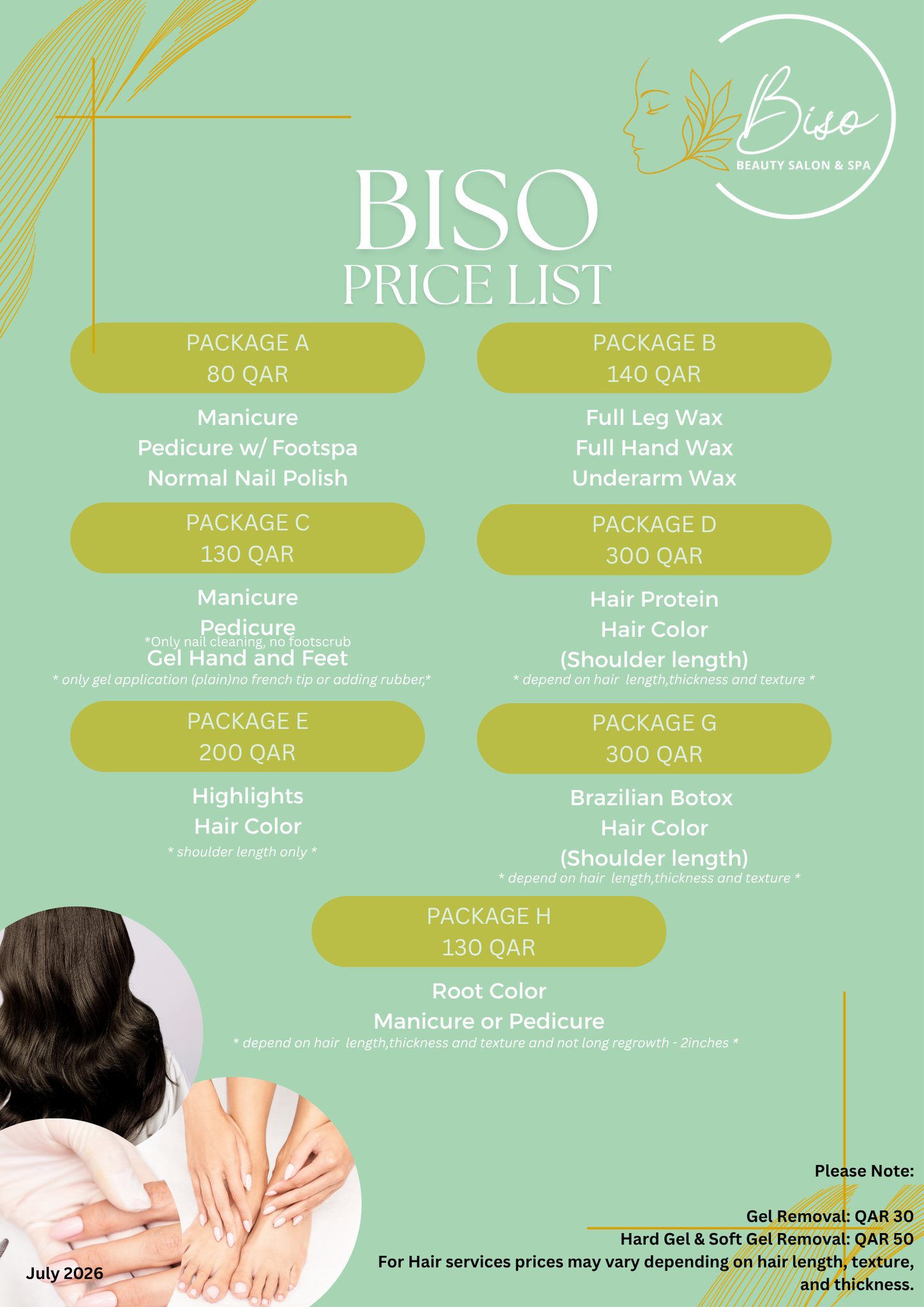 Biso Beauty Salon and Spa Facebook ad