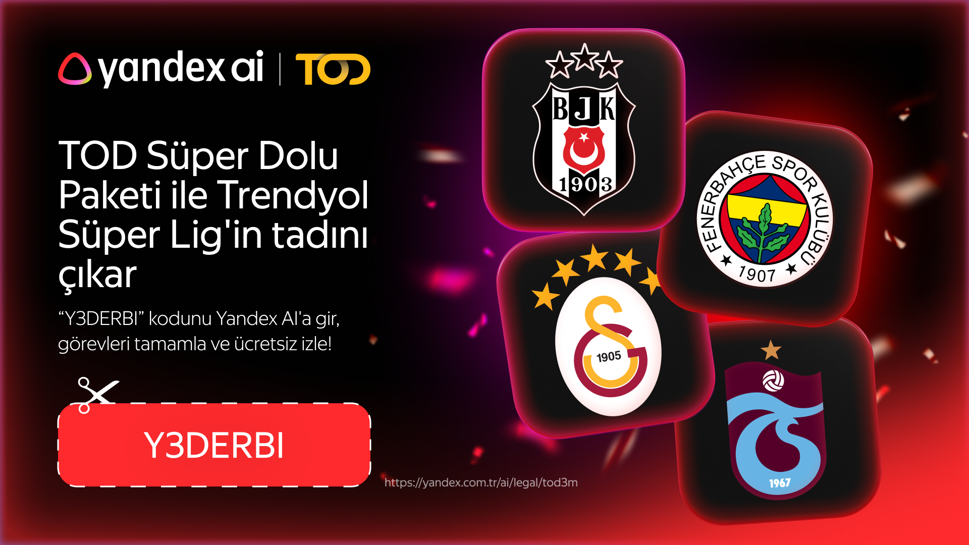 Yandex Search Türkiye Facebook ad from Apr 3, 2026