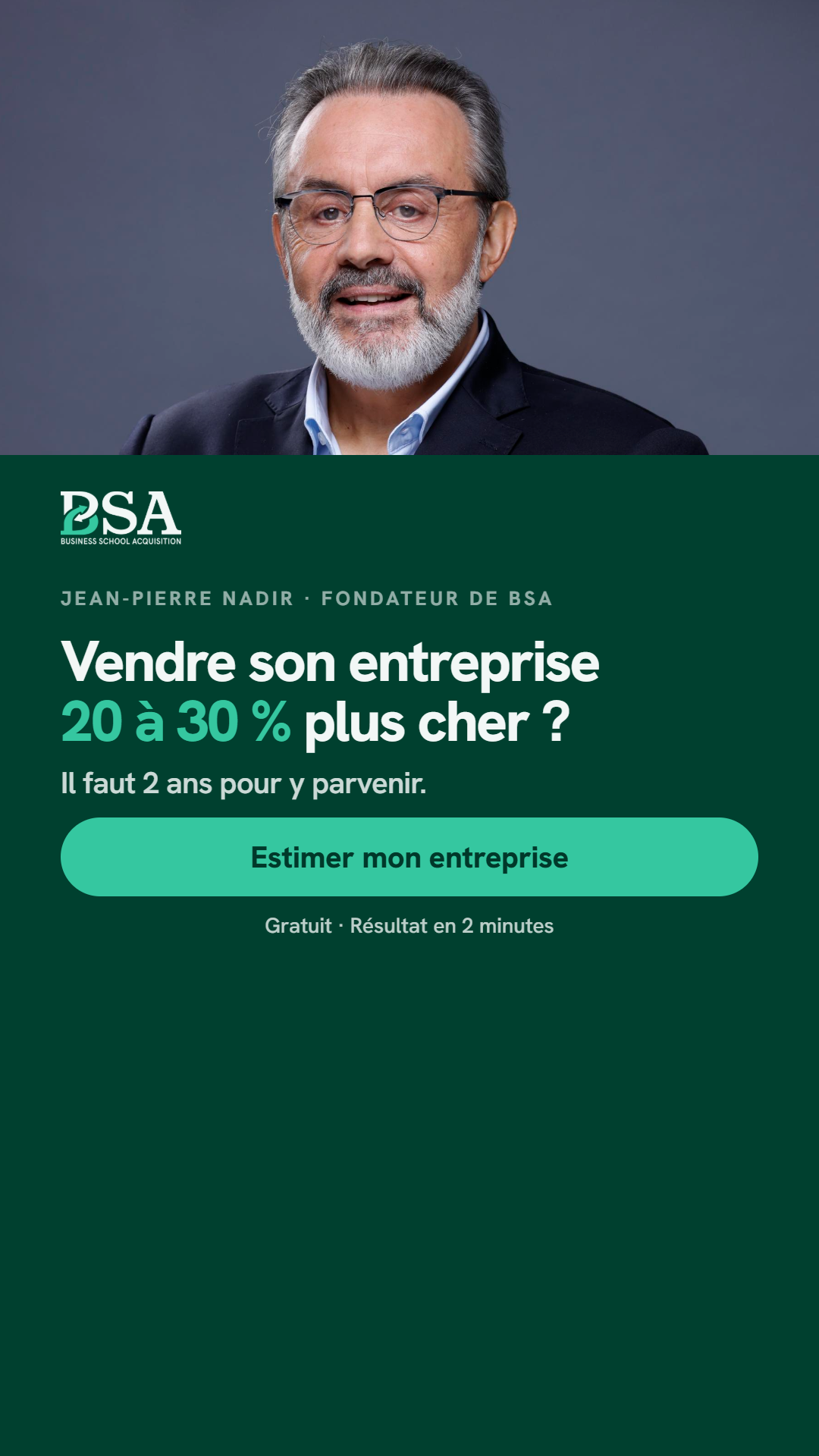 Jean-Pierre Nadir Facebook ad from Aug 17, 2026