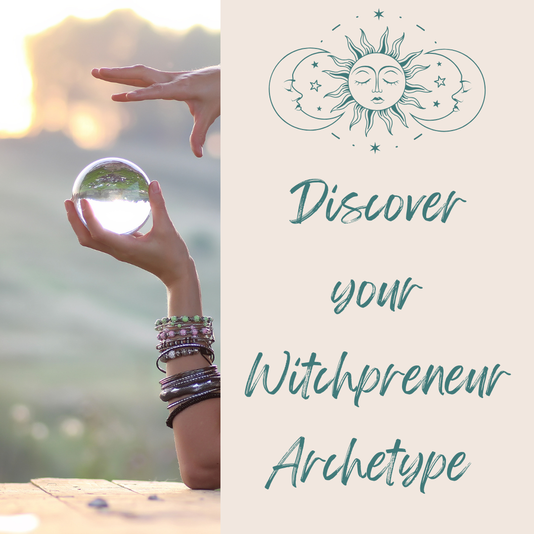 Julie Foucht Coaching: The Art of Feminine Business Facebook ad: Alchemize Abundance with your Witchpreneur Type