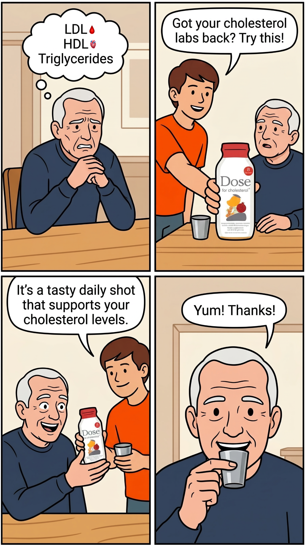 Dose for Cholesterol Facebook ad