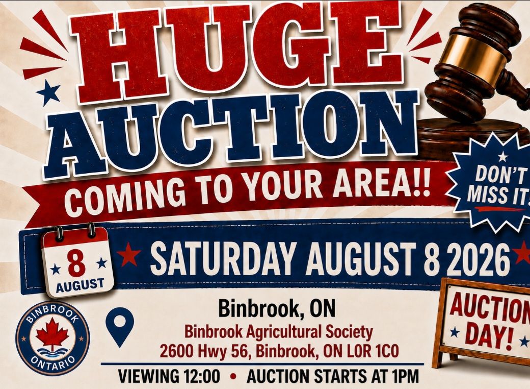 Prime Time Auction Facebook ad: **AUCTION***AUCTION***AUCTION***AUCTION**
