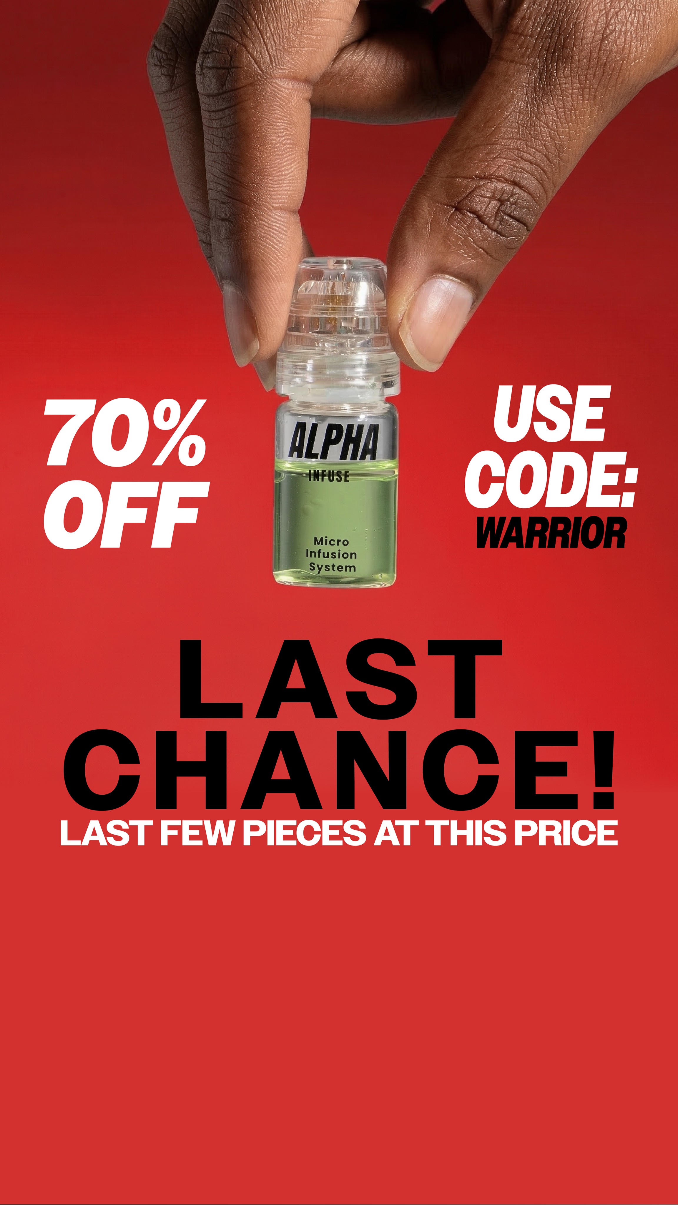 AlphaInfuse Facebook ad