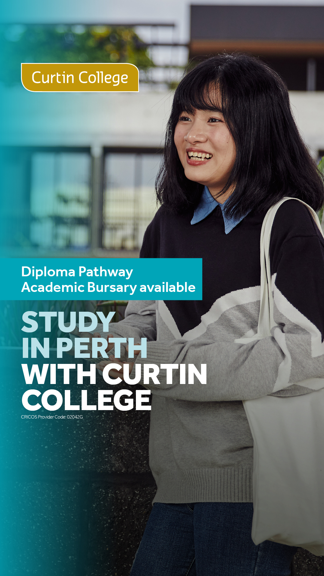 Curtin College Facebook ad
