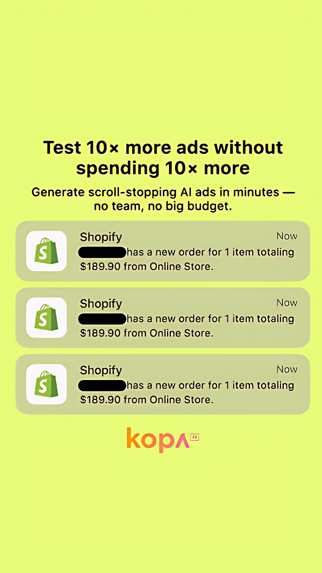 AI tools Facebook ad