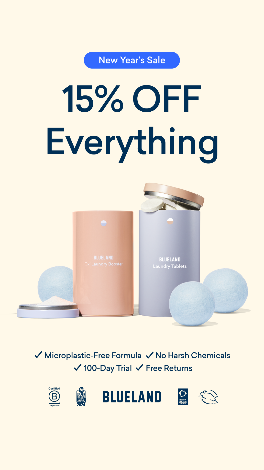 Blueland Facebook ad