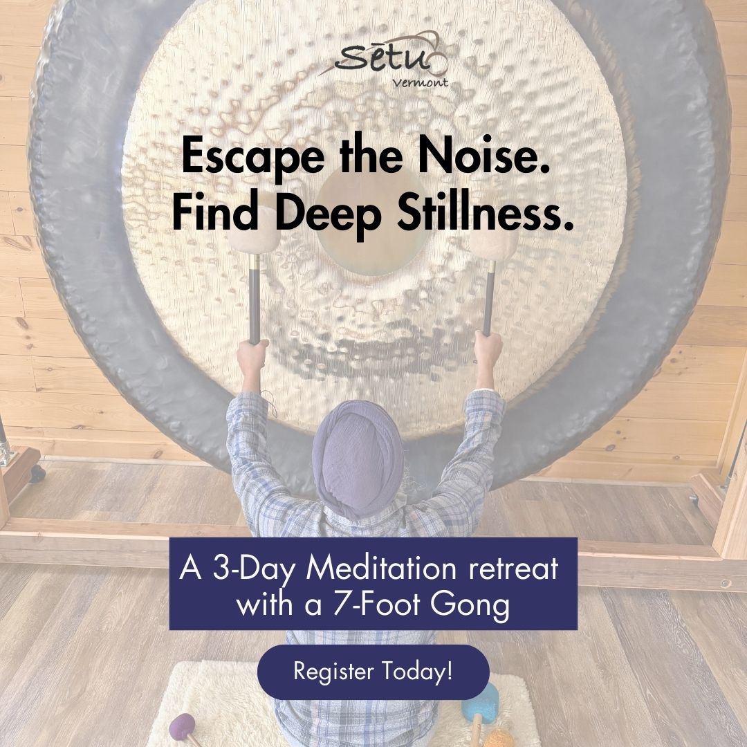 Sētu Vermont Facebook ad: East Coast Meditation Retreat with Gong