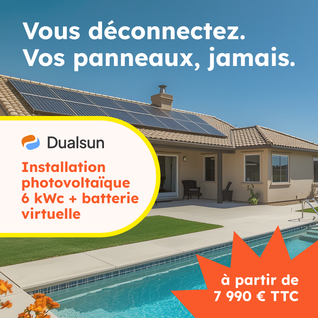 Hellio Facebook ad: Devis offert en quelques clics