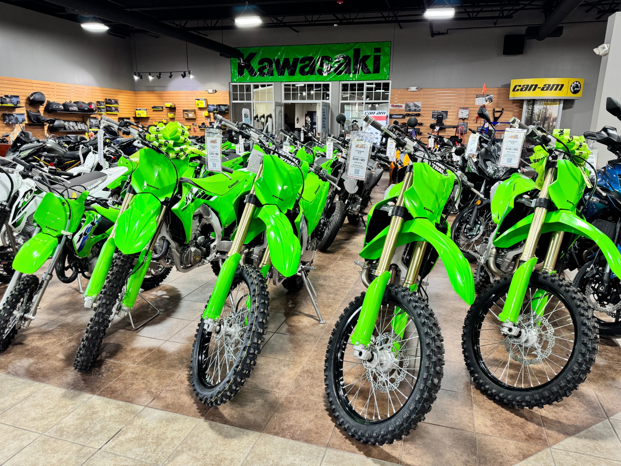 Higgins Powersports Facebook ad: Ride Green. Ride Kawasaki.