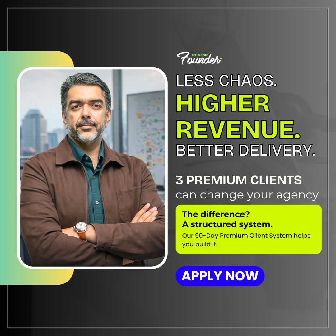 Theagencyfounder Facebook ad from May 4, 2026