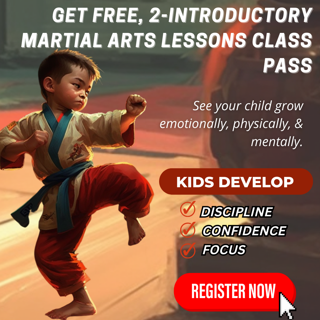 TAMA martial arts Facebook ad: FREE - 2 Kids Introductory Martial Arts Lessons