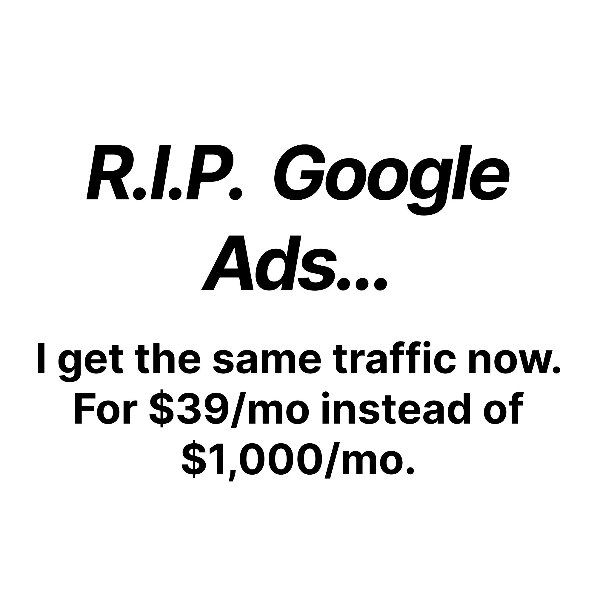 Soro SEO Facebook ad
