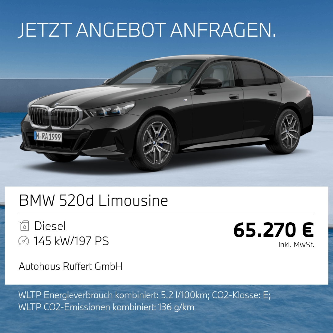 BMW Deutschland Facebook ad: Jetzt Angebot anfordern.
