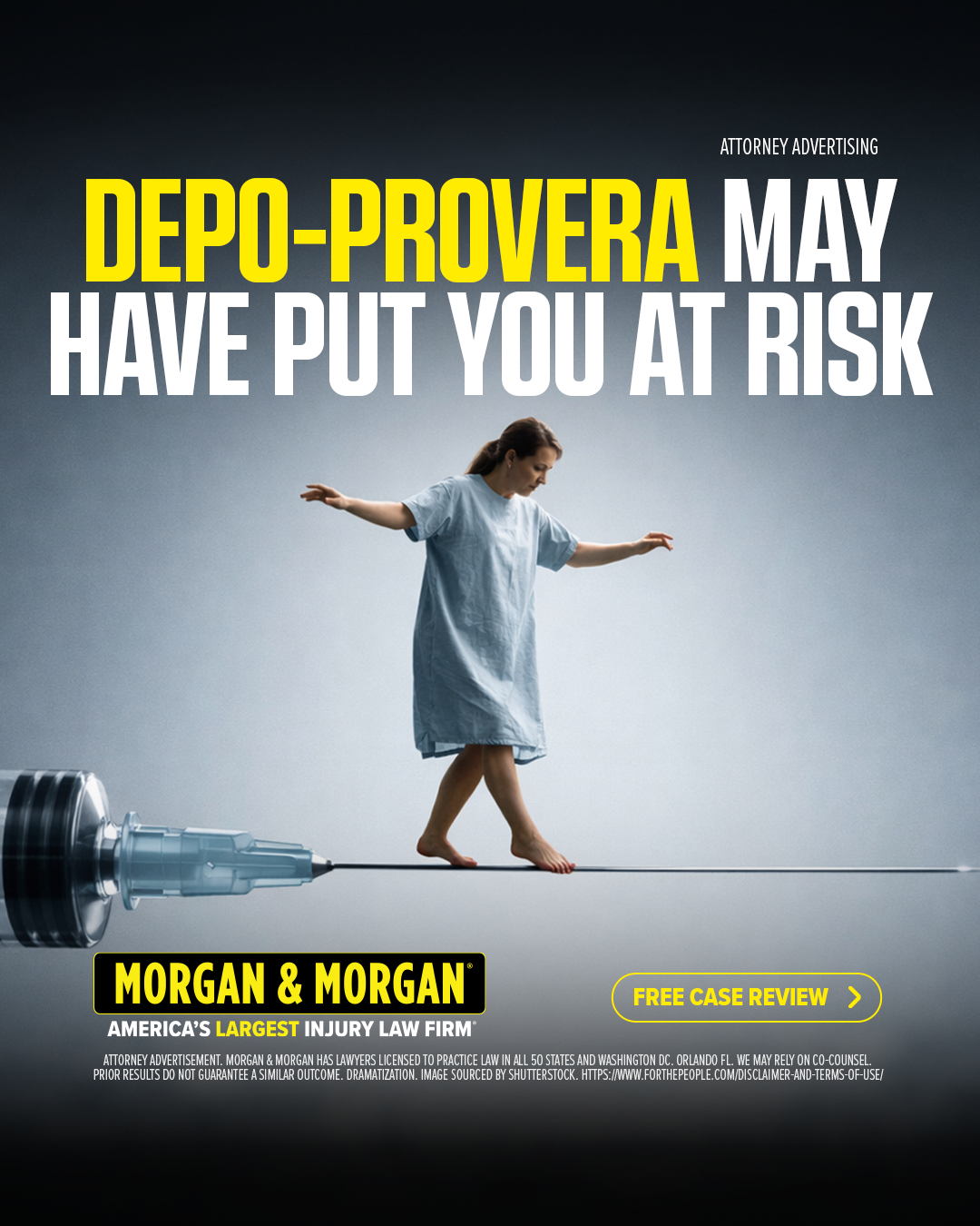 Morgan & Morgan Facebook ad