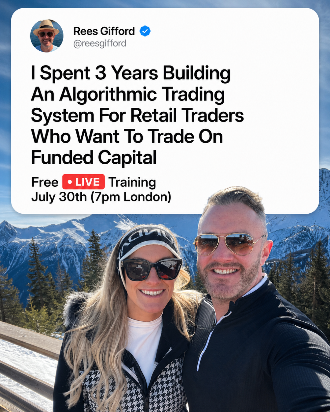 Traders Coaching Facebook ad: LIVE Training
