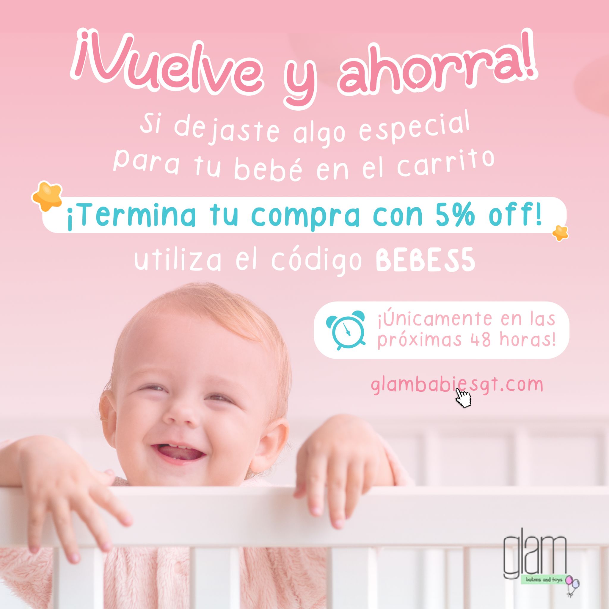 Glam Babies and toys Facebook ad