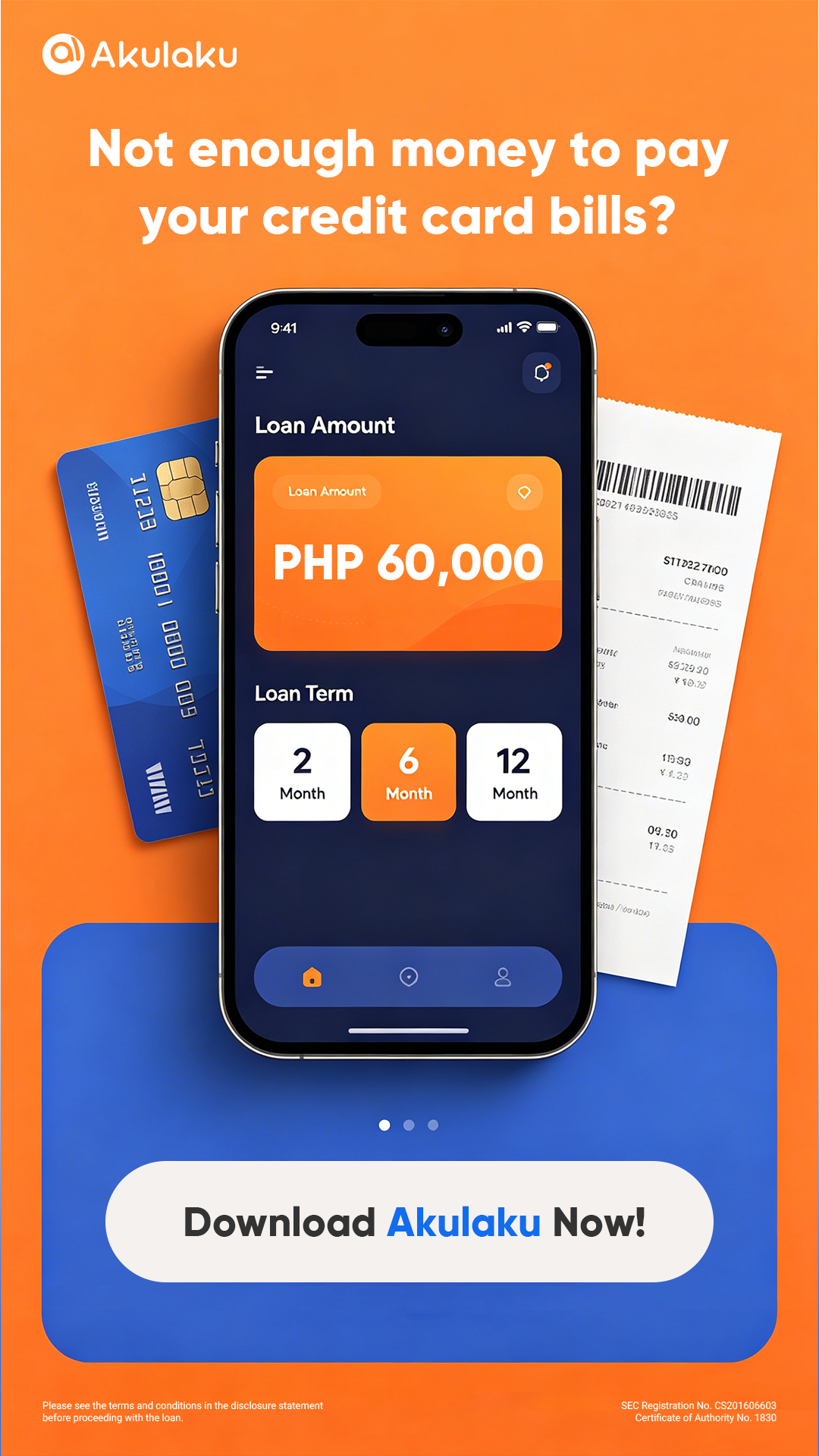 Akulaku Philippines Facebook ad: Get Credit in 3 Steps
