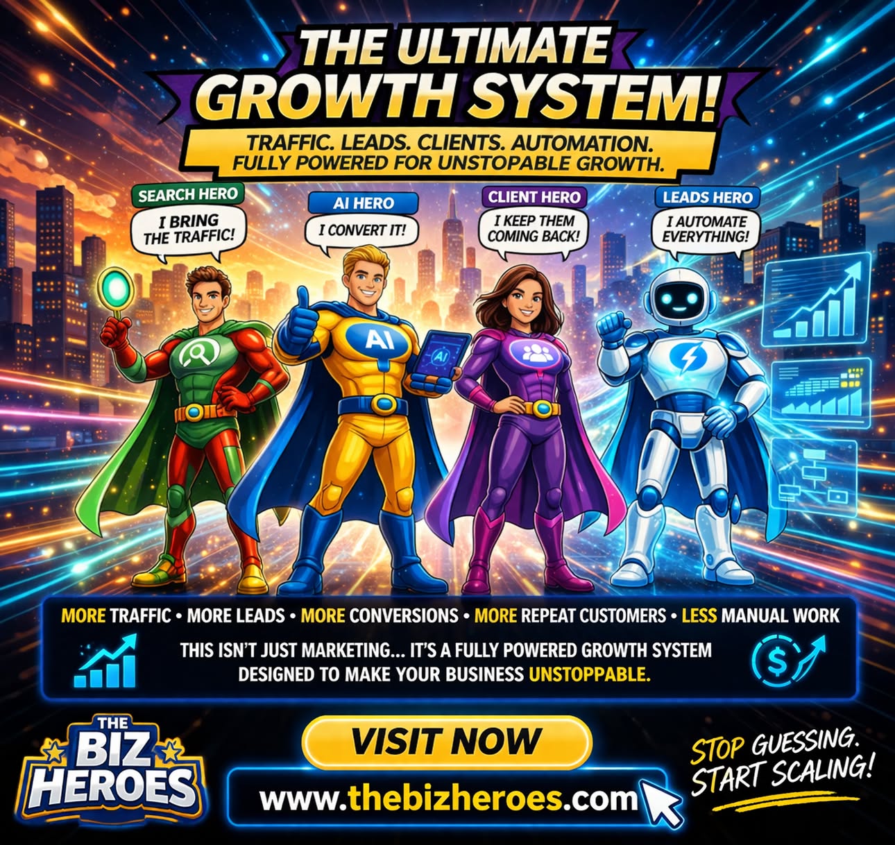 Thebizheroes Facebook ad: HighLevel Set Up Help