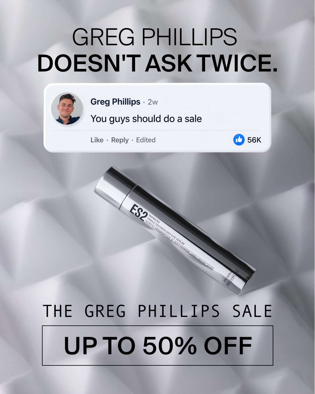 PATRICKS Facebook ad