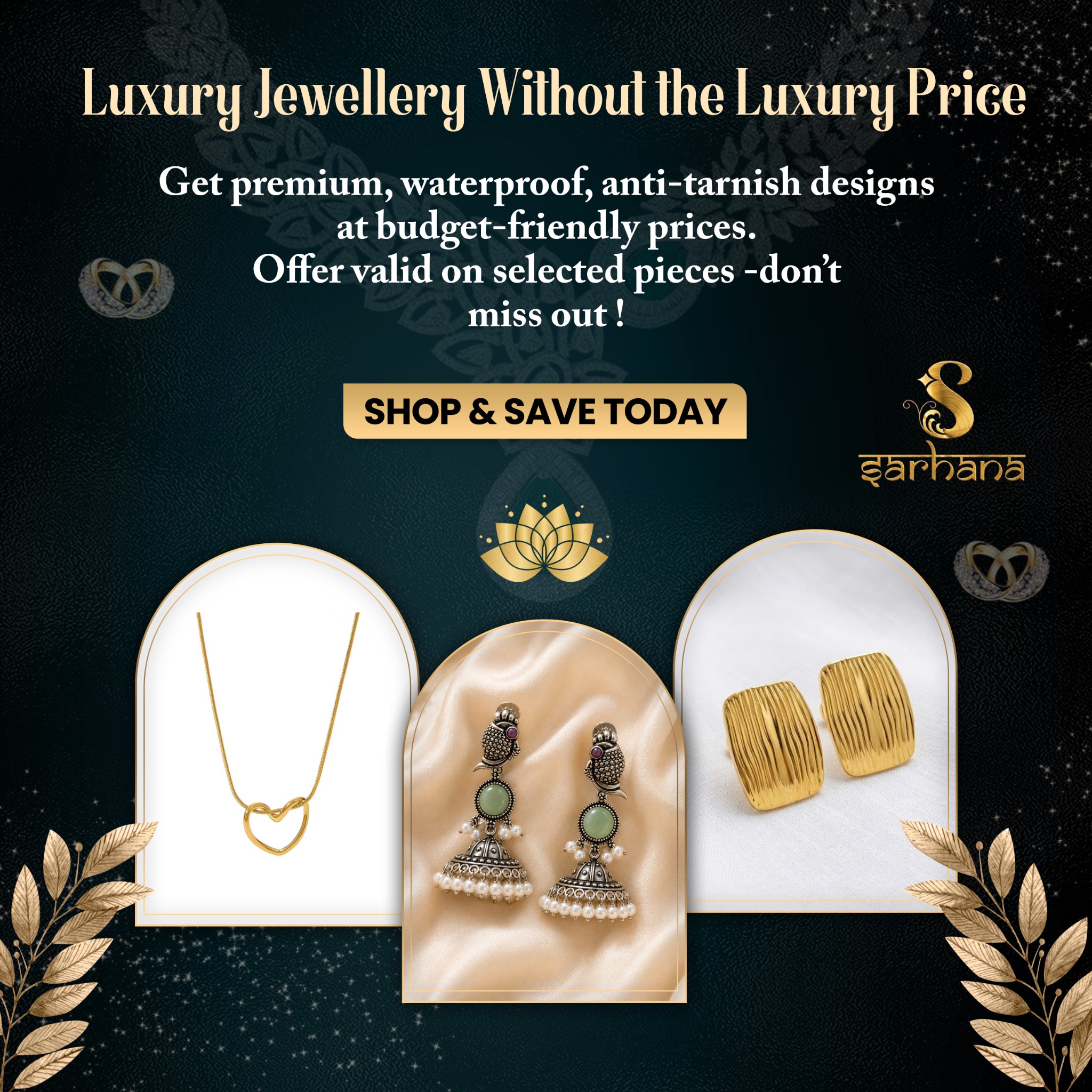 Sarhana Facebook ad: Real gold सारखा premium look हवा आहे