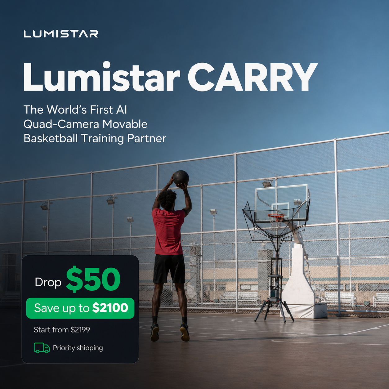Lumistar Global Facebook ad: Shoot More. Chase Less.
