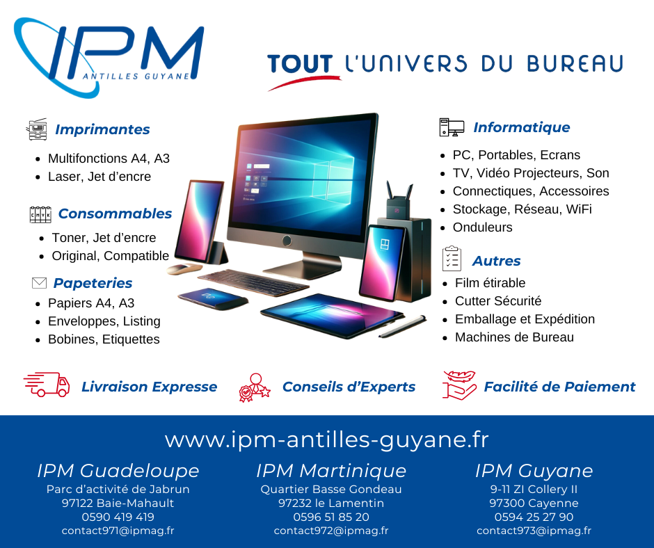 IPM Antilles Guyane Facebook ad: Bienvenue chez IPM