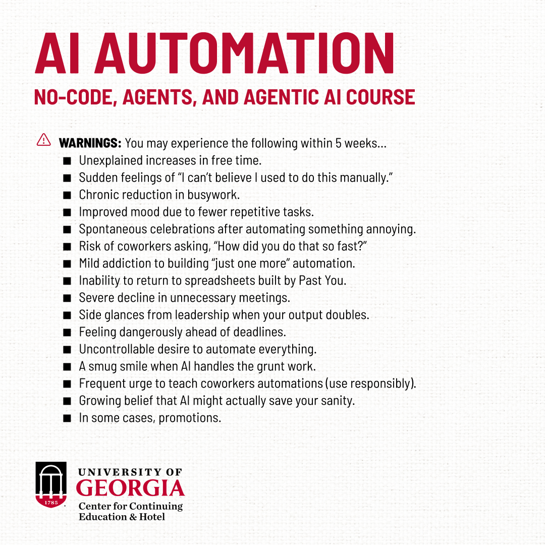 University of Georgia Center for Continuing Education Facebook ad