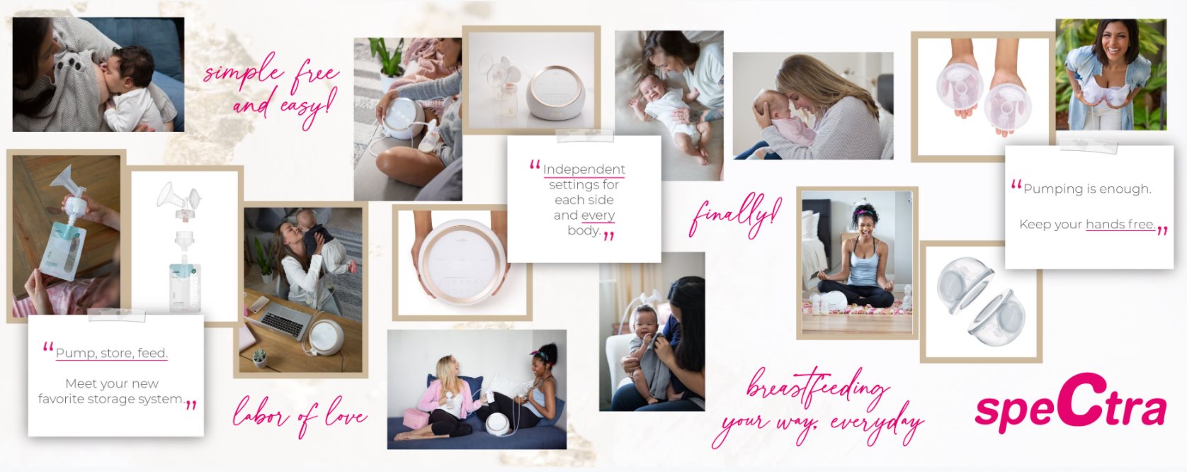Spectra Baby USA Facebook ad: The PREMIER BREAST PUMP COMPANY for NEW MOMS!
