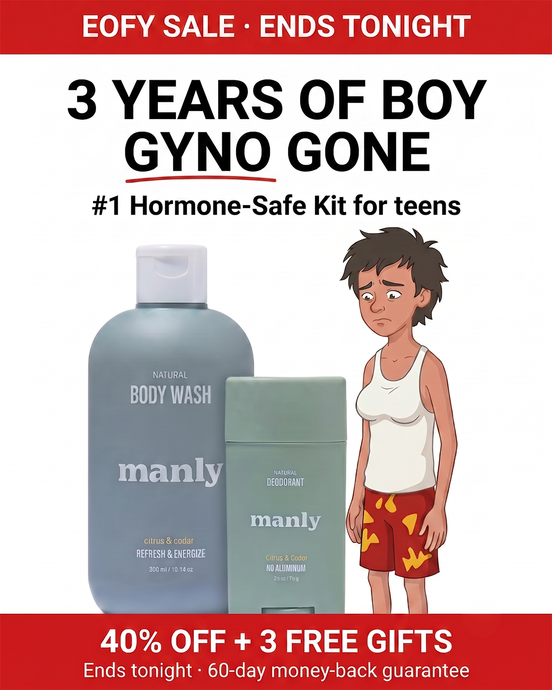Use Manly Facebook ad