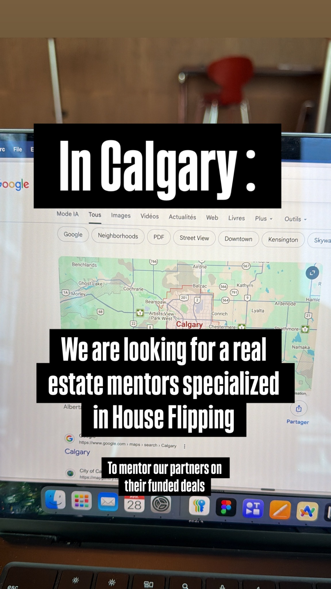 Immo Deals Canada Facebook ad: Freelance Real Estate Mentor Wanted