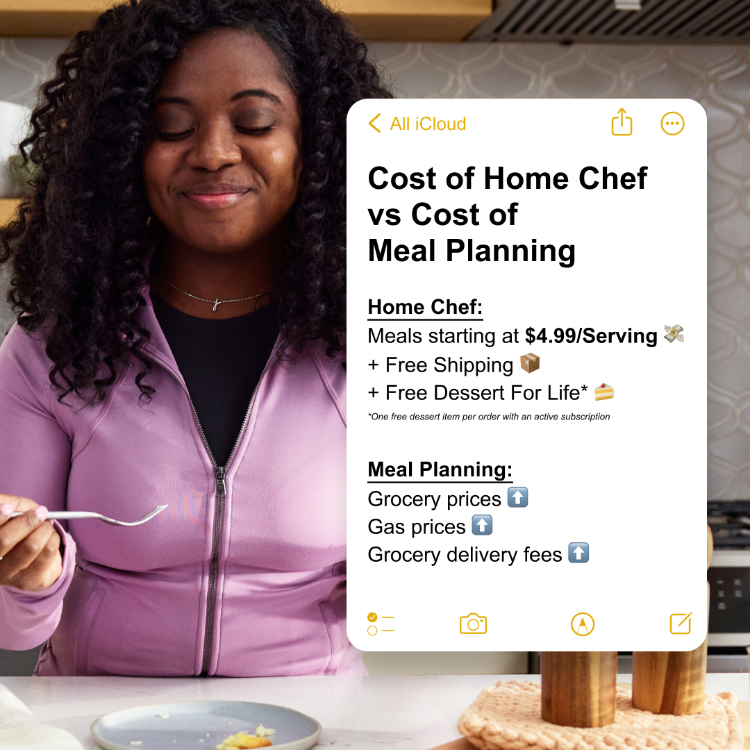 Home Chef Facebook ad
